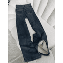 Calça Jeans Wide Leg Feminina Peluciada + Meia Térmica