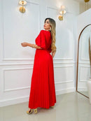 Vestido Longo Plissado