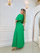 Vestido Longo Plissado