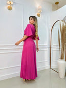 Vestido Longo Plissado