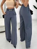 Calça Pantalona Lisa