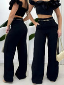 Calça Pantalona Lisa