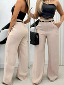 Calça Pantalona Lisa