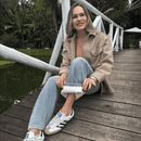 Calça Jeans Wide Leg Feminina Peluciada + Meia Térmica