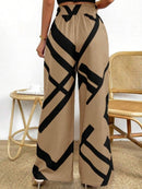 Calça Pantalona Com Cinto