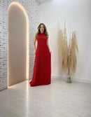 Vestido Longo Frente Única