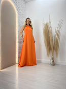 Vestido Longo Frente Única